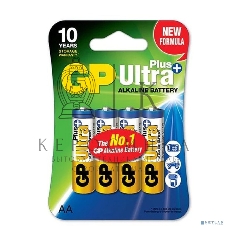 Алкалиновые батарейки c технологией G-tech GP Ultra Plus Alkaline 15А AА - 4 шт. на блистере