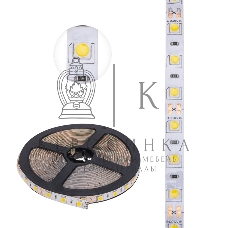 Лента светодиодная 5 м 12 В 5050 2700 К IP65 60 LED/м для БП с клеммами LAMPER