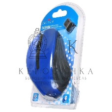 Мышь беспроводная Oklick 545MW черный/синий, 1600 dpi, радиоканал, USB, кнопки - 4