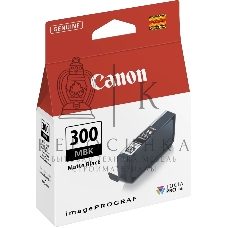 Картридж струйный Canon PFI-300 MBK EUR/OCN черный (1750 стр.) для Canon imagePROGRAF PRO-300