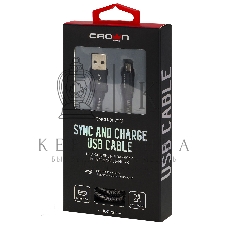 Кабель Crown USB - microUSB CMCU-3072M черный