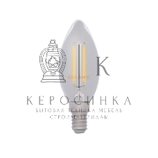 Лампа светодиодная филаментная Rexant Свеча CN35 7.5 Вт 600 Лм 2700K E14 диммируемая, прозрачная колба
