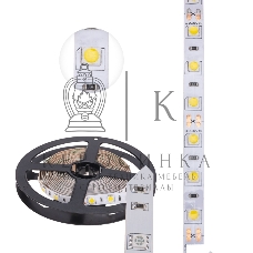 Лента светодиодная 3 м 12 В 5050 4000 К IP23 60 LED/м для БП с клеммами LAMPER