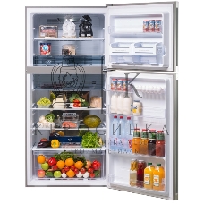 Холодильник Sharp SJ-XG60PMSL серебристый двухкамерный 422/178 л морозилка сверху, No Frost