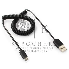 Кабель Cablexpert USB2.0 Pro, AM/microBM 5P, 1.8м, витой, черный, пакет (CC-mUSB2C-AMBM-6)