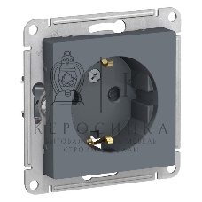 Розетка с/з со шторками, 16А, механизм ATN000745 Schneider Electric Грифель