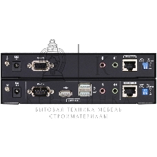 Удлинитель, KVM USB 2xDVI Single Link+AUDIO+RS232, 100 м., 1xUTP, макс.разр.1920х1200 60Hz 90м Cat5e;100м Cat6/6a/1080p 100м HDBaseT;1920x1200 150м cat6/6a LongReach HDBaseT, 2xDVI-D+2MINIJACK+DB9+USB B>3xUSB A, бп 220> 5V, ATEN CE624-AT-G