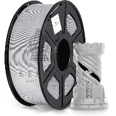 Пластик для принтера 3D Cactus CS-3D-ABS-1KG-SILVER ABS d1.75мм 1кг L386м 1цв.