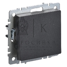Выключатель 1-кл. IEK BRITE 10А ВС10-1-0-БрЧ черный
