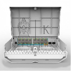 Коммутатор MikroTik Cloud Router Switch 318-16P-2S+OUT with 800MHz CPU, 256MB RAM, 16x Gigabit LAN with PoE-out, 2xSFP+ cages, RouterOS L5 or SwitchOS (dual boot), outdoor enclosure, mounting kit (power supply N