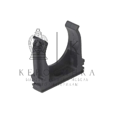 Клипса для трубы d20мм черный Рувинил К01120Ч