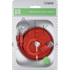 Патч-корд GCR PROF плоский прямой 2.0m, UTP медь cat.6, красный, 30 AWG, ethernet high speed 10 Гбит/с, RJ45, T568B, GCR-52859