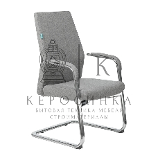 Кресло офисное Бюрократ JONS-LOW-V/CASHGREY на полозьях серый