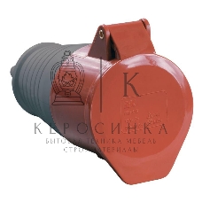 Розетка кабельная 16А 380В 3P+PЕ ССИ-214 IP44 ИЭК PSR22-016-4