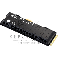 Накопитель SSD WD 2Tb Black SN850X, M.2(22x80мм), NVMe, PCIe 4.0 x4, 3D TLC, R/W 7300/6600Mb/s, IOPs 1 200 000/1 100 000, TbW 1200, DWPD 0.3, with Heat Spreader (12 мес.)