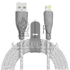 Кабель Crown USB - Lightning CMCU-3043L grey