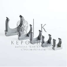 Клипса для трубы d16мм Рувинил К01116