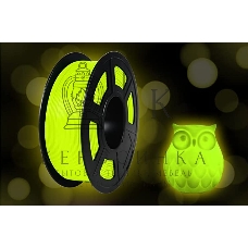 Филамент NVPrint PLA Noctilucent (Glow In the Dark) Yellow для 3D печати диаметр 1.75мм длина 330 метров масса 1 кг