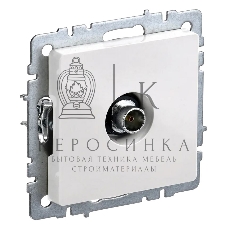 Розетка телевизионная оконечная TV СП Brite РТВ11-0-БрБ белый IEK BR-A10-O-K01