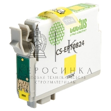 Картридж струйный Cactus CS-EPT0824 (T0824) желтый (13,8 мл) для Epson Stylus Photo R270/290/RX590