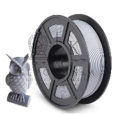 Филамент NVPrint PLA Silver для 3D печати диаметр 1.75мм длина 330 метров масса 1 кг