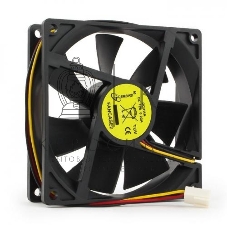 Вентилятор для корпуса Gembird черный, 90 мм, 2500 об/мин, 26 дБ, 3 pin