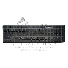 Проводная клавиатура Gembird KB-8460, полноразмерная, 103кл+5 доп, 12Fn, ножничная, тихая, 1.5м, черная