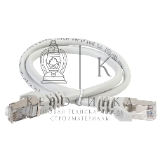 Коммутационный шнур (патч-корд) ITK PC01-C5EFL-1M, cat.5e FTP, LSZH, 1м, серый