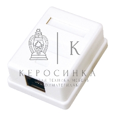 Розетка компьютерная Rexant 1-м ОП RJ45 CAT 5E бел.