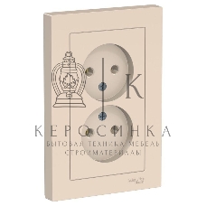 Розетка 2-м ATLAS DESIGN без заземл. 16А в сборе беж. SchE ATN000220