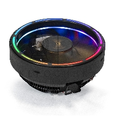 Кулер для процессора ExeGate Dark Magic EE126A-RGb черный, 120 мм, алюминий, 1800 об/мин, 18 дБ, 3 pin, 100 Вт, 95 мм