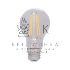 Лампа светодиодная филаментная Rexant Груша A60 9.5 Вт 1140 Лм 4000K E27 диммируемая, прозрачная колба