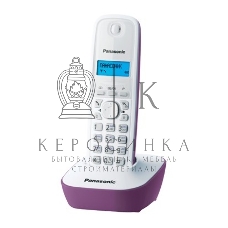 Телефон беспроводной (DECT) Panasonic KX-TG1611RUF (сиреневый) АОН, Caller ID,12 мелодий звонка,подсветка дисплея,поиск трубки