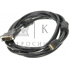 Кабель Ningbo DVI-D/HDMI 24M/19M 3m позолоченные контакты ферритовые кольца