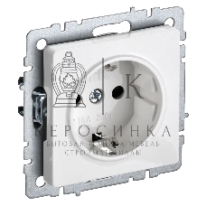 Розетка с з/к/ш IEK BRITE 16А РС14-1-0-БрБ белый
