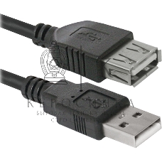 Кабель USB Defender USB02-17 USB2.0 AM-AF, 5.0м
