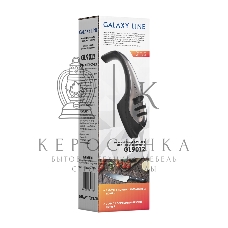 Механическая точилка для ножей и ножниц Galaxy LINE GL 9012, черный с серебристым, высокоэффективные точильные элементы, для металлических, кухонных, керамических, спортивных, складных ножей, 2 этапа обработки лезвий ножей (заточка и доводка),прорезиненно