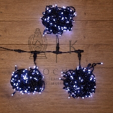 Гирлянда Neon-night LED ClipLight 24V, 3 нити по 10 метров, цвет диодов белый