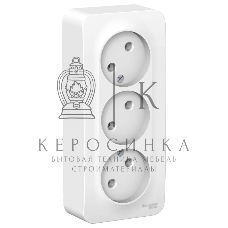 Розетка 3-ая б/з без шторок 16А, 250В, изолир. пластина SE Blanca наруж Бел