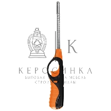 Ecos Зажигалка газовая BBQ ECOS 88С-O, с газом, с защитой от ветра, оранжевая с черным