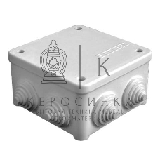 Коробка распределительная ОП 85х85х45 7 выходов 3 гермоввода IP54 крышка на винтах сер. Epplast 130112