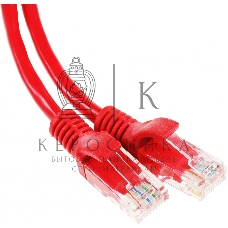 Патч-корд Premier PP12-3M/R 1000Гбит/с UTP 4 пары cat.5E CCA molded 3м красный RJ-45 (m)-RJ-45 (m)