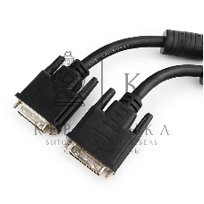 Кабель DVI-D single link Gembird/Cablexpert, 19M/19M, 1.8м, черный, экран, феррит.кольца, пакет (CC-DVI-BK-6)