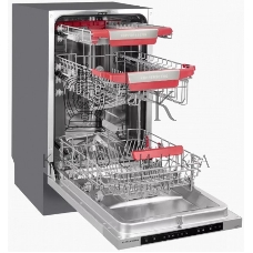 Встраиваемая посудомоечная машина Kuppersberg GSM 4574, серебристый, 44.8 см, 10 компл., 47 дБ, класс A++