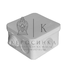 Коробка распределительная ОП 75х75х45 7 выходов 3 гермоввода IP54 крышка защелкивающаяся сер. Epplast 220322