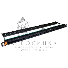 Патч-панель LANMASTER компактная 24 порта, UTP, кат.5E, 0.5U