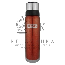 Термос Арктика 106-900 красный, узкое горло 0,9 л американский дизайн