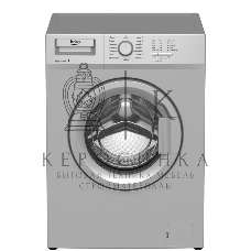 Стиральная машина Beko WRE 65P1 BSS серебристый, загрузка фронтальная 6 кг, 1000 об/мин., класс: А