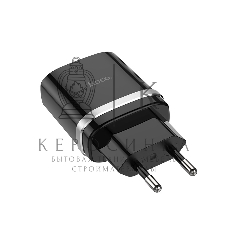 Блок питания (сетевой адаптер) HOCO С12Q Smart QC3.0, один порт USB, 5V, 3.0A, черный
