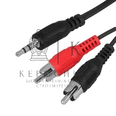 Шнур Rexant Стерео 3,5 мм - 2 RCA, 5 м (10 шт./уп.)
